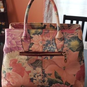 Floral pink purse